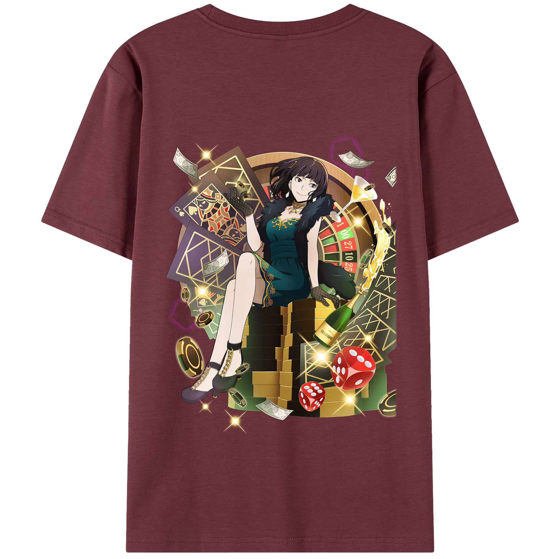 （画像用） 文豪ストレイドッグス Bungo Stray Dogs 綿100％半袖Tシャツ（背面プリント）